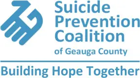 Suicide Prevention Coalition of Geauga County logo with Building Hope Together tagline