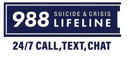 988 Suicide and Crisis Lifeline graphic for immediate mental health crisis support