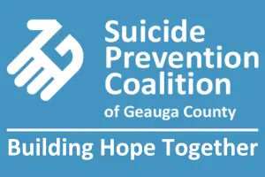 Suicide Prevention Coalition of Geauga County logo with Building Hope Together tagline