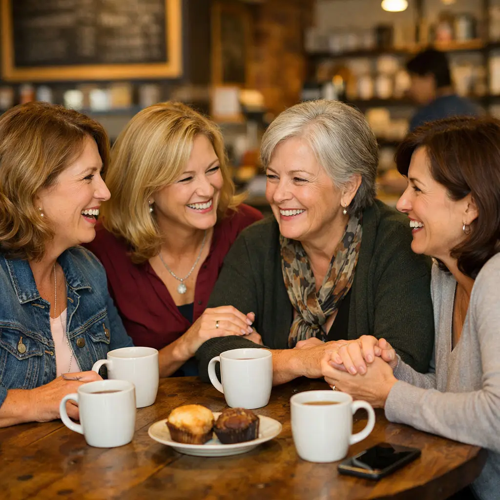 Women spending time together while building friendship, emotional support, and mental well-being